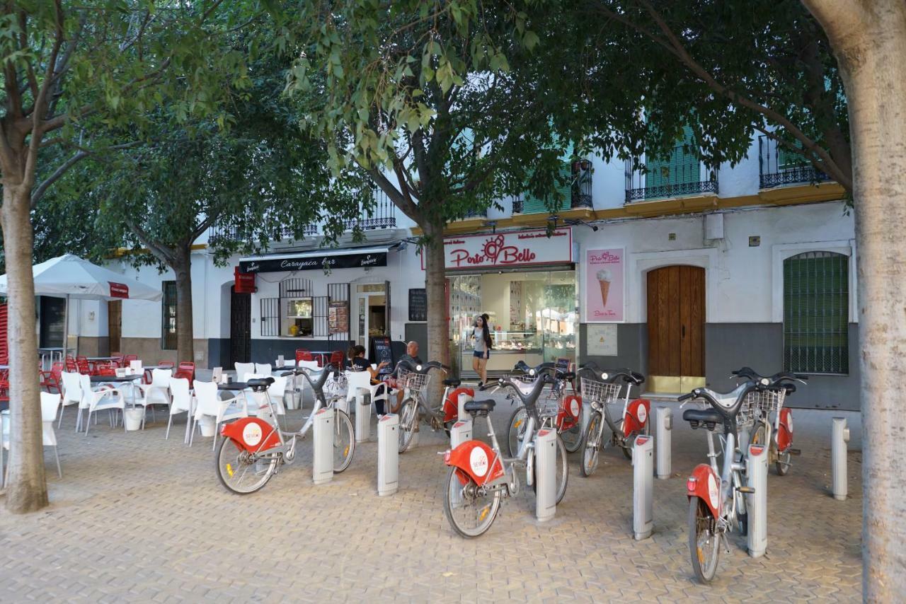 Atico Con Terraza En Alameda De Hercules Sevilla Eksteriør bilde
